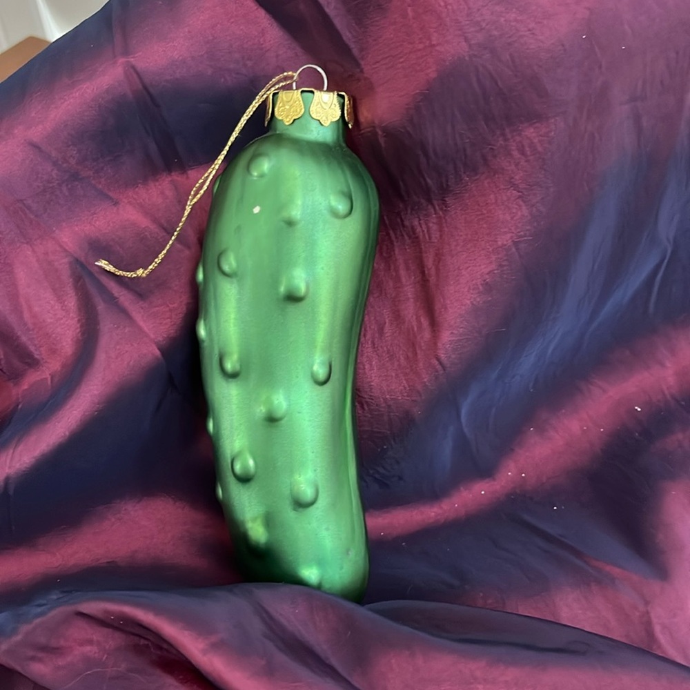 Christmas Large Pickle Glass Ornament